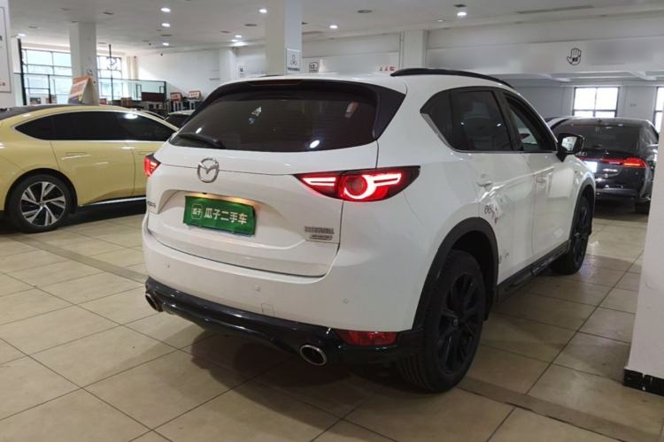 Used Mazda CX-5 2021 2.5L Automatic Two-Wheel Drive Black Knight Rear Right 45 Deg