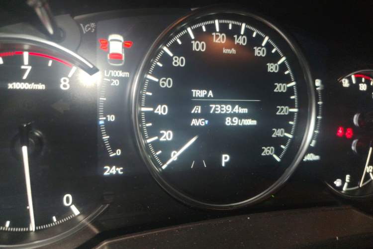 Used Mazda CX-5 2024 2.0L Automatic Two-Wheel Drive Zhiya Pro Odometer Close Up