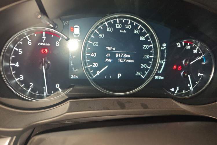 Used Mazda CX-5 2025 2.0L Automatic Two-Wheel Drive ZhiShang Pro Odometer Close Up