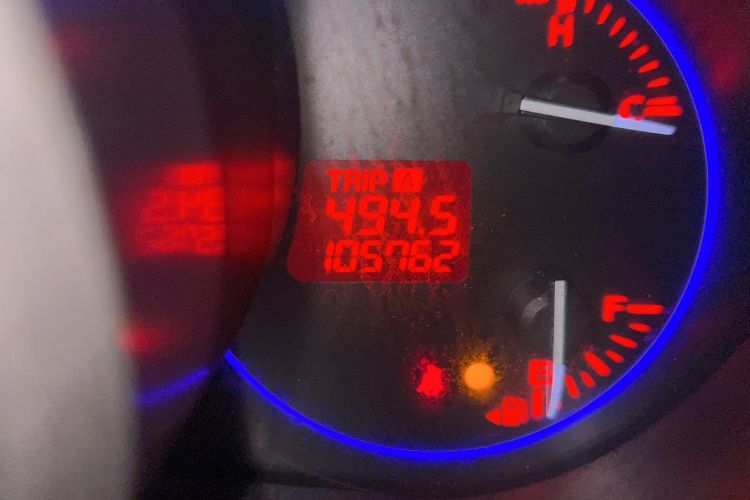 Used Mazda CX-7 2014 2.5L 2WD Luxury Edition Odometer Close Up