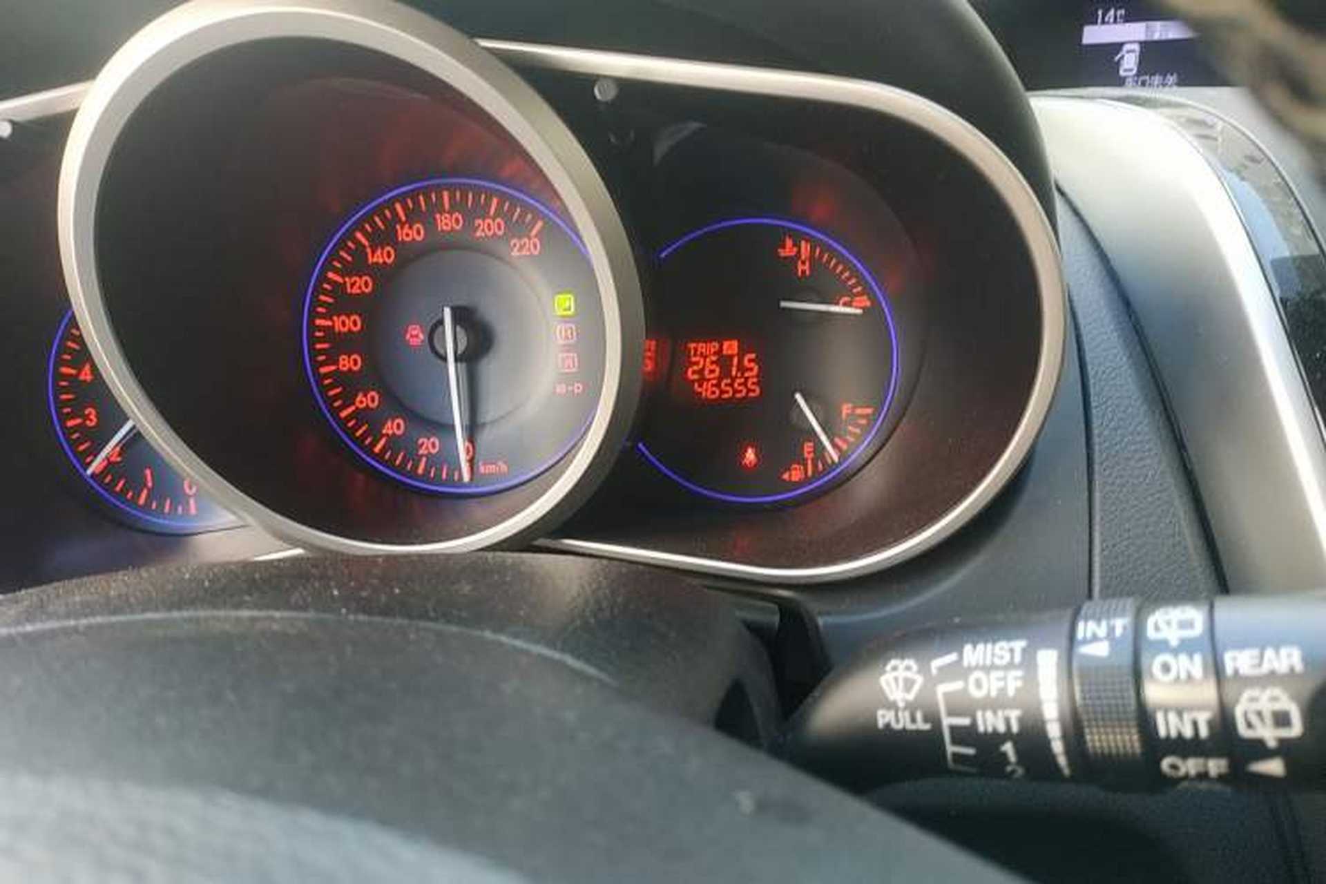 Used Mazda CX-7 2014 2.3T Smart All-Wheel-Drive Sport Edition Odometer Close Up