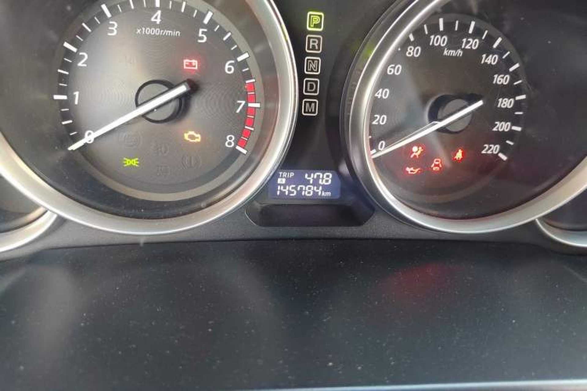 Used Mazda CX-9 2013 3.7L Automatic Standard Edition Odometer Close Up