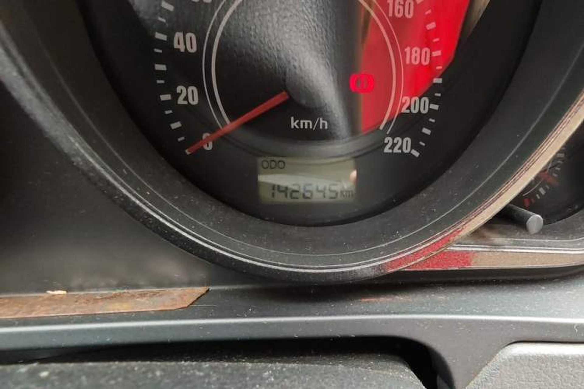 Used Mazda 2 2009 1.5L Manual Value Edition Odometer Close Up