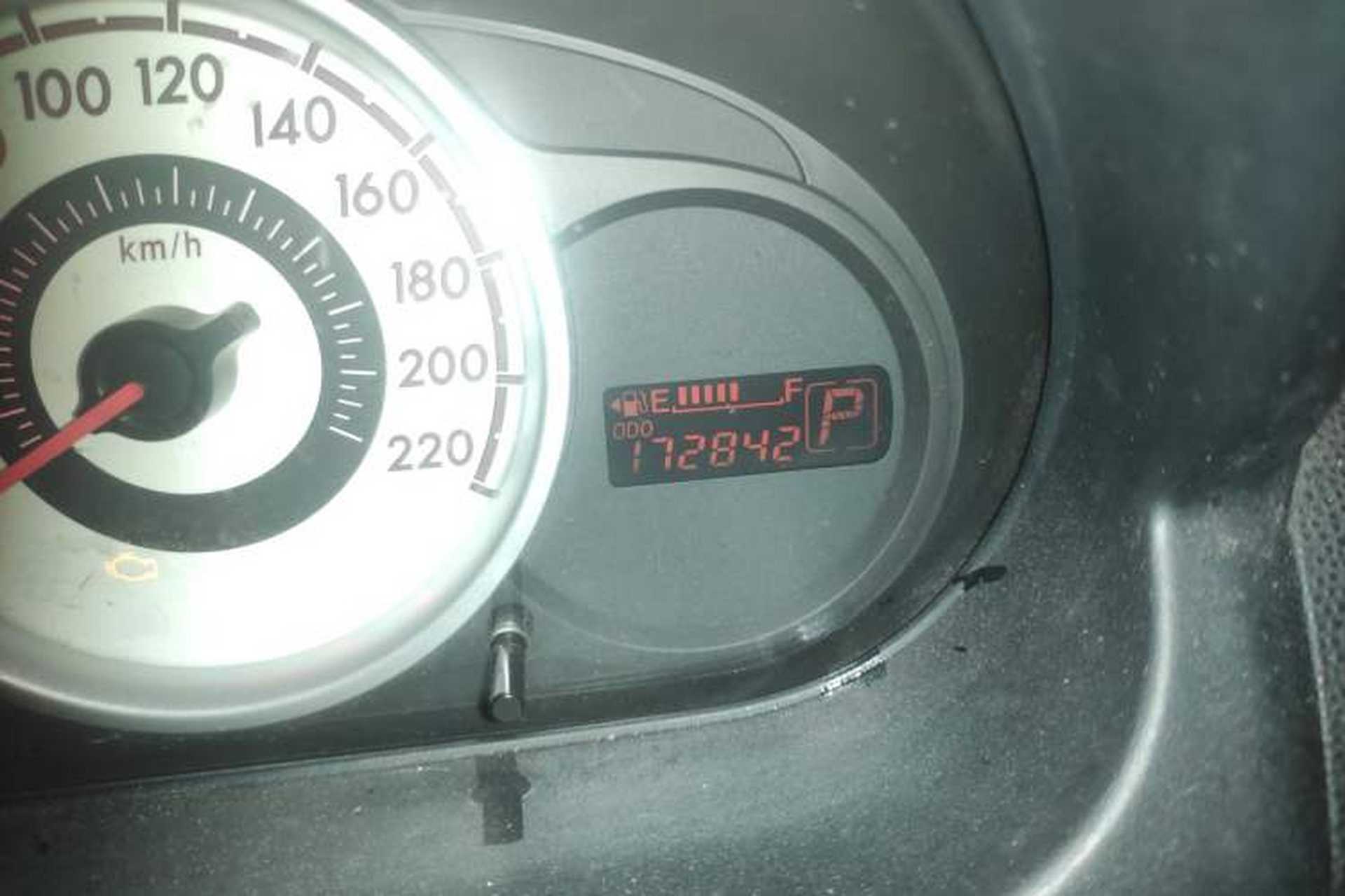 Used Mazda 2 2009 1.5L Automatic Value Edition Odometer Close Up