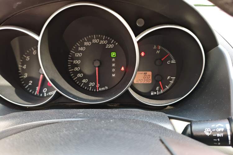 Used Mazda 3 2007 1.6L Automatic Standard Edition Odometer Close Up