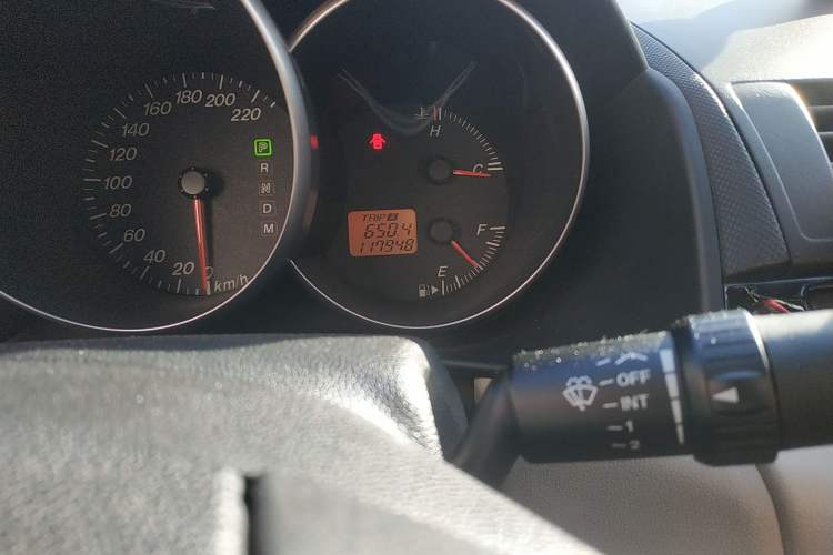 Used Mazda 3 2007 1.6L Automatic Standard Edition Odometer Close Up