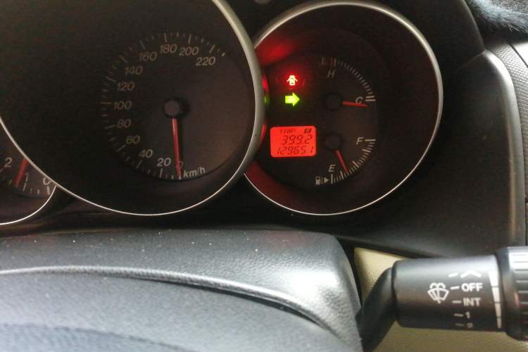 Used Mazda 3 2007 1.6L Manual Standard Edition Odometer Close Up