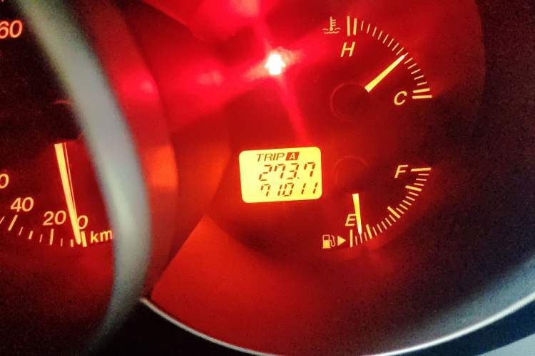 Used Mazda 3 2007 1.6L Manual Standard Edition Odometer Close Up