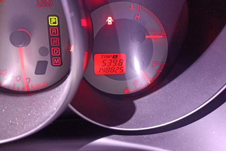 Used Mazda 3 2010 1.6L Automatic Classic Stylish Version Odometer Close Up