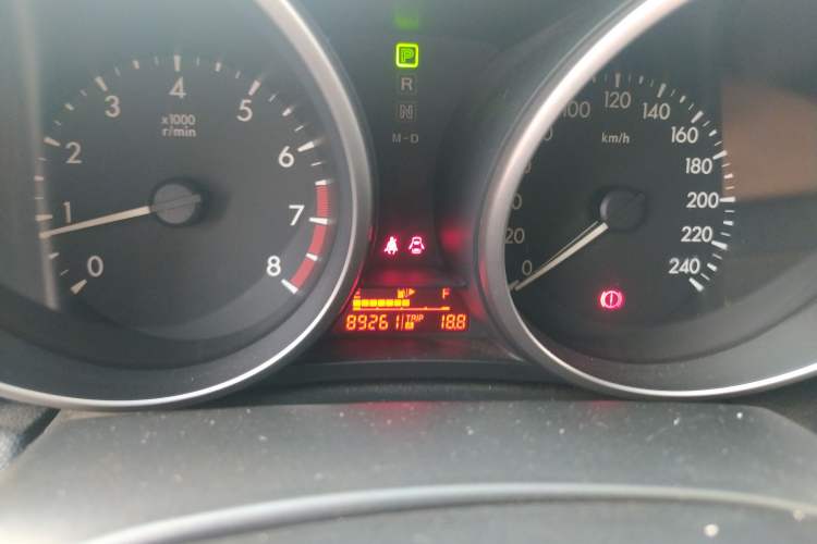 Used Mazda 3 2010 Hatchback 1.6 Automatic Luxury Model Odometer Close Up