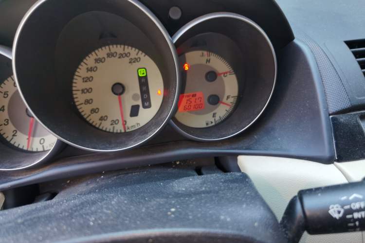 Used Mazda 3 2010 1.6L Automatic Classic Stylish Version Odometer Close Up