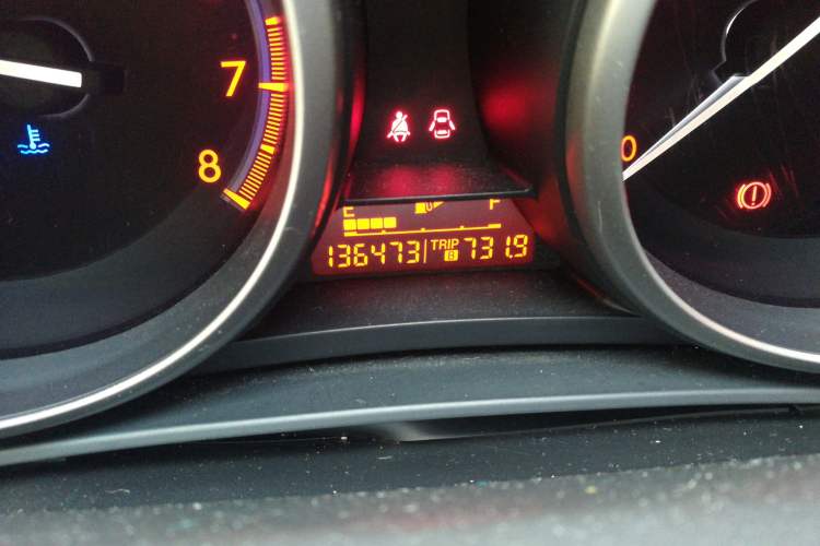 Used Mazda 3 2010 Hatchback 2.0 Manual Luxury Model Odometer Close Up