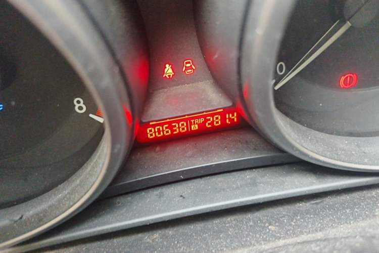 Used Mazda 3 2011 Sedan 1.6L Automatic Comfort Model Odometer Close Up