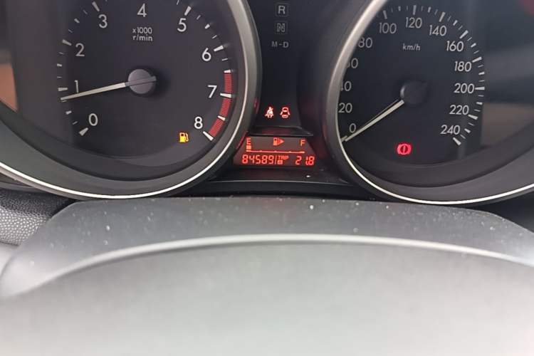 Used Mazda 3 2011 Sedan 1.6L Automatic Comfort Model Odometer Close Up