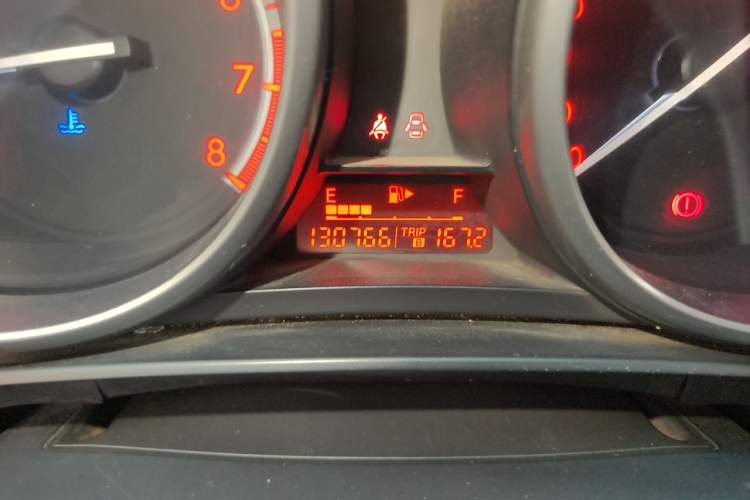 Used Mazda 3 2011 Sedan 2.0L Automatic Luxury Model Odometer Close Up