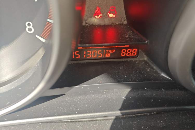 Used Mazda 3 2011 Sedan 1.6L Automatic Comfort Model Odometer Close Up