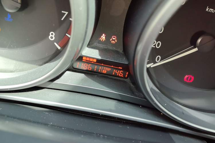Used Mazda 3 2011 Sedan 1.6L Automatic Comfort Model Odometer Close Up