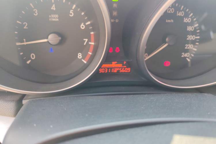 Used Mazda 3 2011 Sedan 1.6L Automatic Elite Model Odometer Close Up
