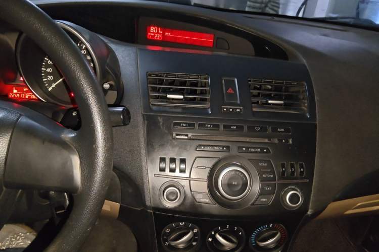 Used Mazda 3 2011 Sedan 1.6L Manual Comfort Model Audio And AC Panel
