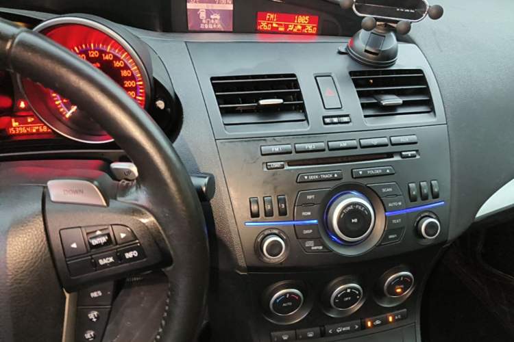 Used Mazda 3 2011 Sedan 2.0L Automatic Luxury Model Audio And AC Panel
