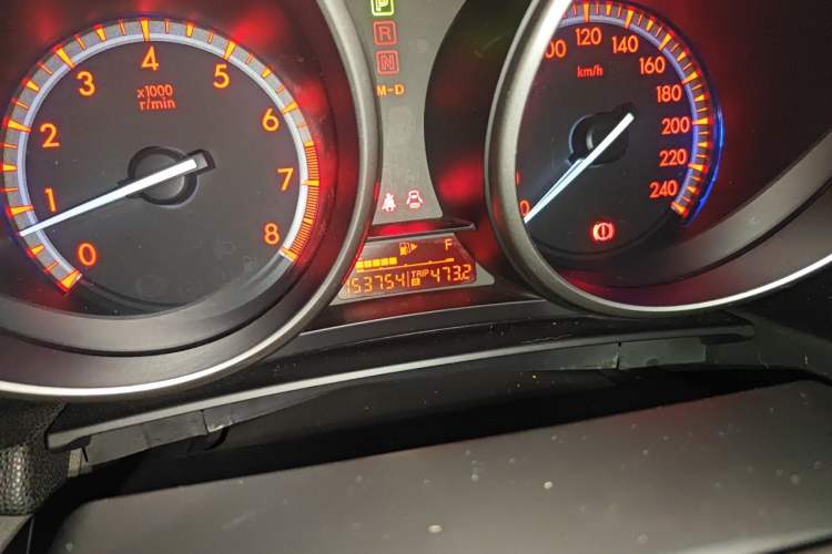 Used Mazda 3 2011 Sedan 2.0L Automatic Luxury Model Odometer Close Up