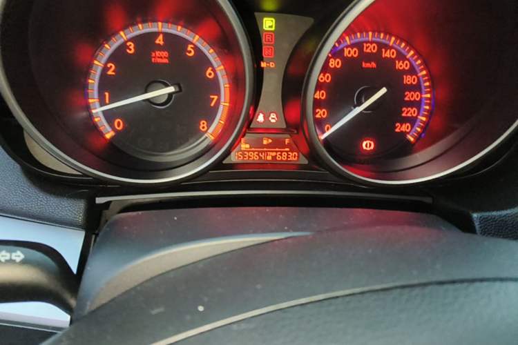 Used Mazda 3 2011 Sedan 2.0L Automatic Luxury Model Odometer Close Up