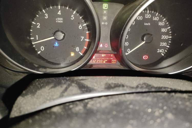Used Mazda 3 2011 Sedan 1.6L Automatic Comfort Model Odometer Close Up