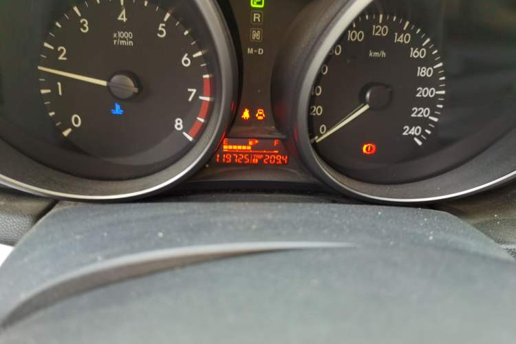 Used Mazda 3 2011 Sedan 1.6L Automatic Elite Model Odometer Close Up