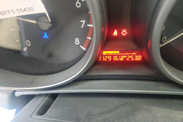 Used Mazda 3 2011 Sedan 1.6L Automatic Elite Model Odometer Close Up