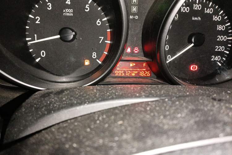 Used Mazda 3 2011 Sedan 1.6L Automatic Comfort Model Odometer Close Up