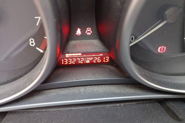 Used Mazda 3 2011 Sedan 1.6L Automatic Comfort Model Odometer Close Up