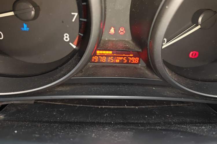 Used Mazda 3 2011 Sedan 1.6L Automatic Comfort Model Odometer Close Up