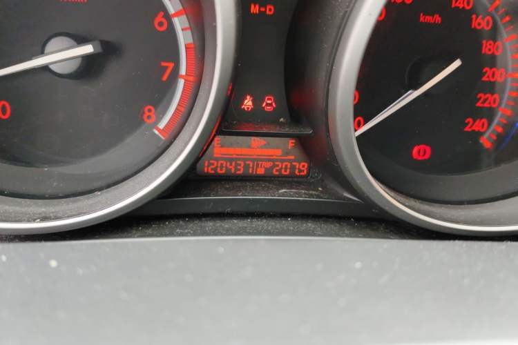Used Mazda 3 2012 Hatchback 1.6L Automatic Elite Model Odometer Close Up