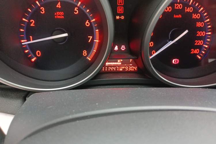 Used Mazda 3 2012 Hatchback 2.0L Automatic Luxury Model Odometer Close Up