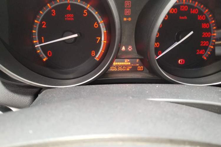 Used Mazda 3 2012 Hatchback 1.6L Automatic Elite Model Odometer Close Up