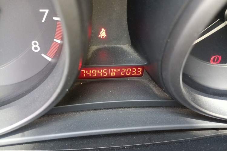 Used Mazda 3 2012 Hatchback 1.6L Manual Comfort Model Odometer Close Up