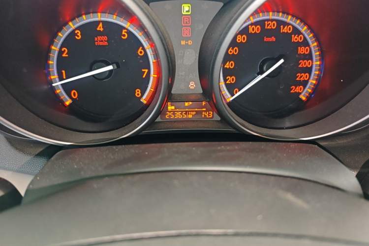 Used Mazda 3 2012 Hatchback 1.6L Automatic Elite Model Odometer Close Up
