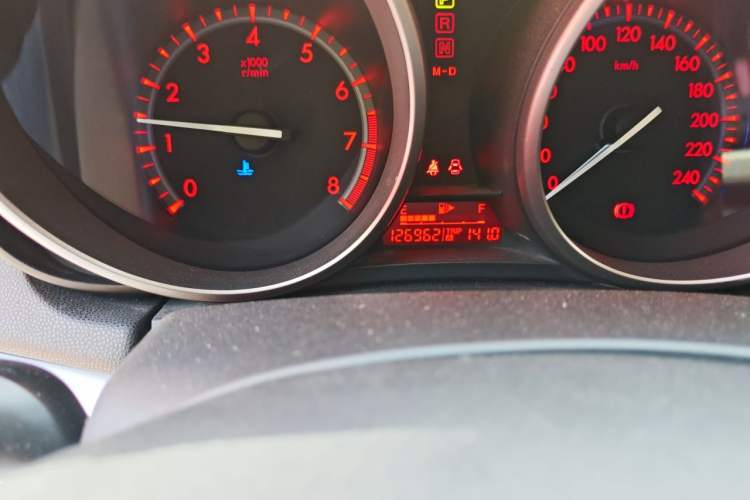 Used Mazda 3 2012 Hatchback 1.6L Automatic Elite Model Odometer Close Up