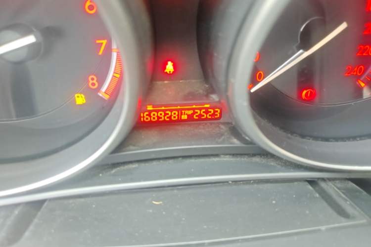 Used Mazda 3 2012 Hatchback 1.6L Automatic Elite Model Odometer Close Up