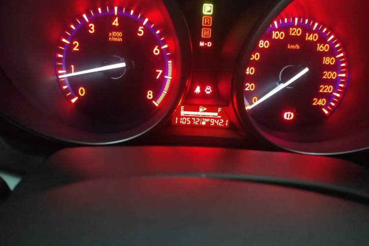 Used Mazda 3 2012 Hatchback 2.0L Automatic Luxury Model Odometer Close Up
