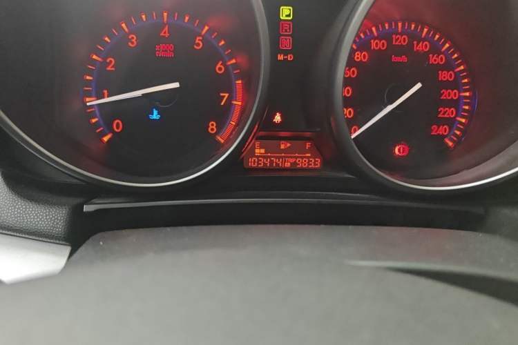 Used Mazda 3 2012 Hatchback 1.6L Automatic Elite Model Odometer Close Up