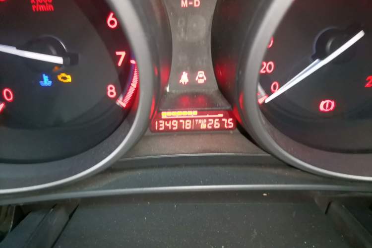 Used Mazda 3 2012 Hatchback 1.6L Automatic Elite Model Odometer Close Up