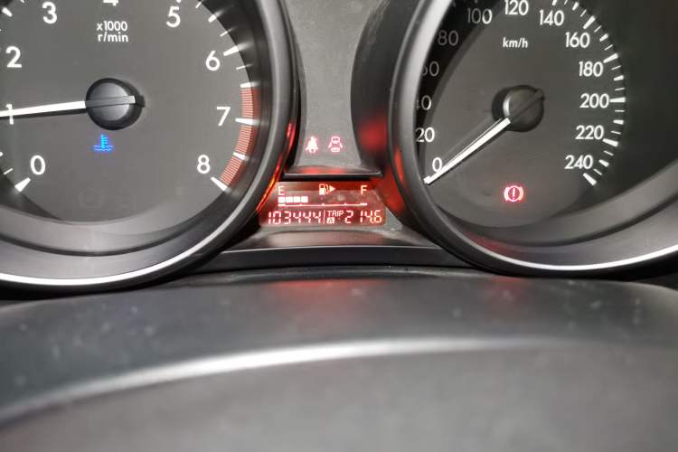 Used Mazda 3 2012 Hatchback 1.6L Manual Comfort Model Odometer Close Up