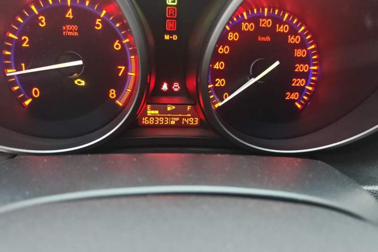 Used Mazda 3 2012 Hatchback 2.0L Automatic Luxury Model Odometer Close Up