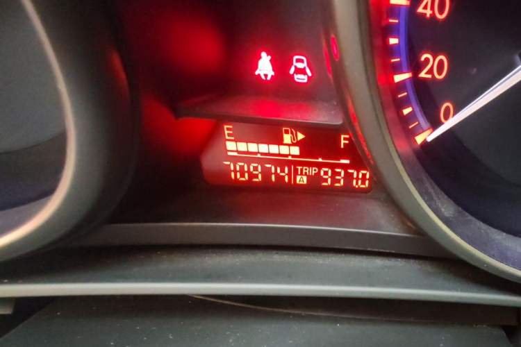 Used Mazda 3 2012 Hatchback 2.0L Automatic Luxury Model Odometer Close Up