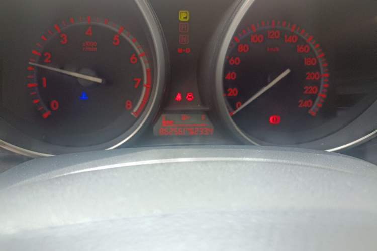 Used Mazda 3 2012 Hatchback 1.6L Automatic Elite Model Odometer Close Up