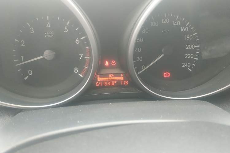 Used Mazda 3 2013 Sedan 1.6L Manual Elite Model Odometer Close Up