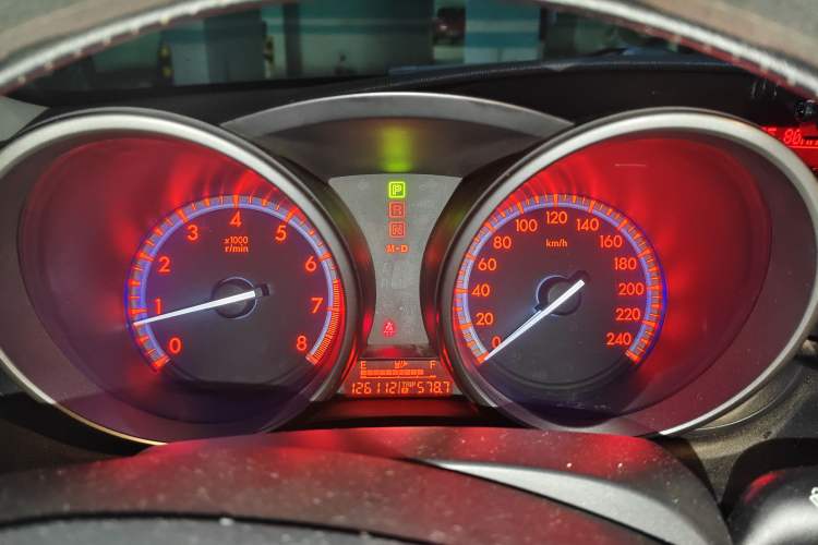 Used Mazda 3 2013 Hatchback 1.6L Automatic Elite Model Odometer Close Up