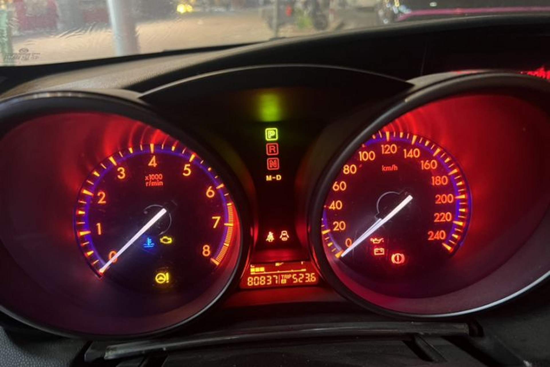 Used Mazda 3 2013 Hatchback 1.6L Automatic Elite Model Odometer Close Up