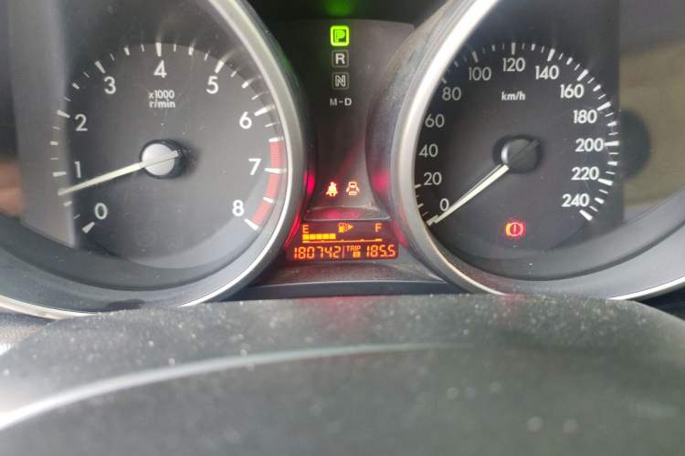 Used Mazda 3 2013 Sedan 1.6L Automatic Elite Model Odometer Close Up